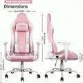 Gaming Chair For Adults, 330 Lbs PC Computer Chair, Racing Office Chair, Silla Gamer Height Adjustable Swivel Chair With Lumbar
