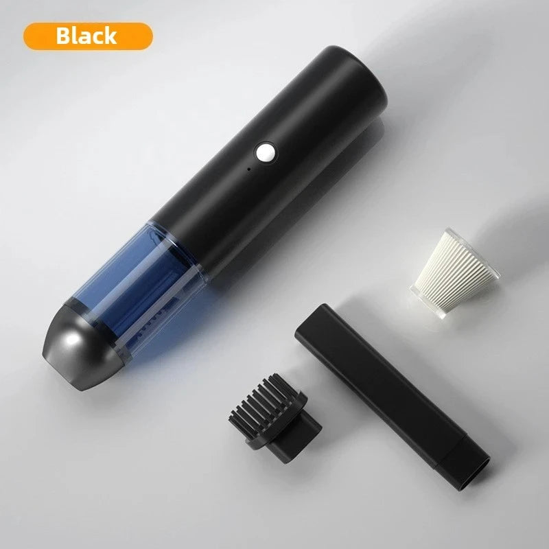 Portable Mini Handheld Cordless Car Vacuum Cleaner with Wireless Charging for Home and Desktop Use