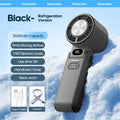 Portable High Speed Cooling Handheld Fan 3600mAh Rechargeable 100 Speed Adjustable Mini Foldable Air Cooling Turbo Fan & Lanyard