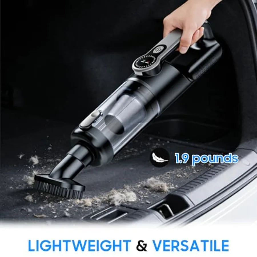 Cordless Handheld Car Vacuum Cleaner for Car Interior Strong Suction Portable Vacuum for Pet Hair and Quick Home Cleaning Recha