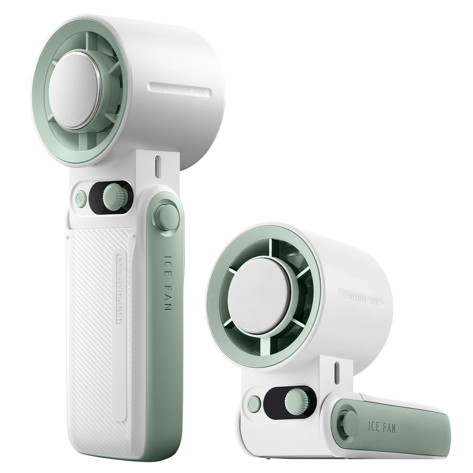 Eary Portable Handheld Mini Fan Foldable Neck Hanging 6000mAh 1-199 Speeds Wind USB Rechargeable Type-C Pocket Fan with Lanyard