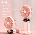 Mini Fan 5000mAh Handheld Foldable Portable Desk Outdoor Neck Hanging 5 Speed USB Rechargeable Fan Phone Stand Display Screen