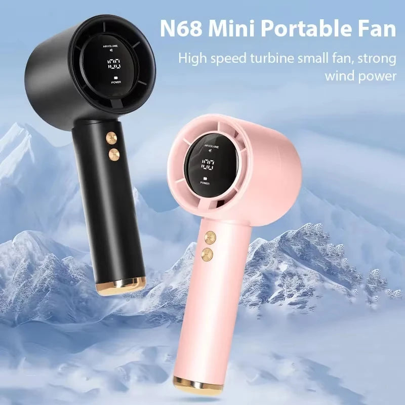 Xiaomi Mini Handheld Fan USB Fast Charging Portable Air Calculating Fan Mute Personal Highspeed Fan for Travel Outdoor Activity
