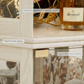 Corner Curio Cabinet, 70" H Lighted Glass Display Cage with Tempered Glass Doors and Adjustable Shelves, Bulb Inclued, Wine B