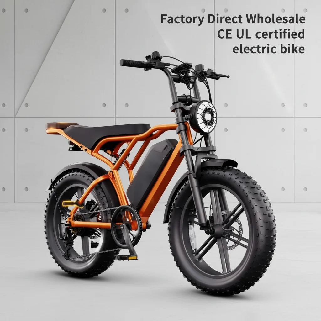 Electric Fat Bike 750W48V 15AH 20 Inch Disc Brake US Warehouse Outside Sport Steel Frame Long Range OEM Dropshipping E Bike