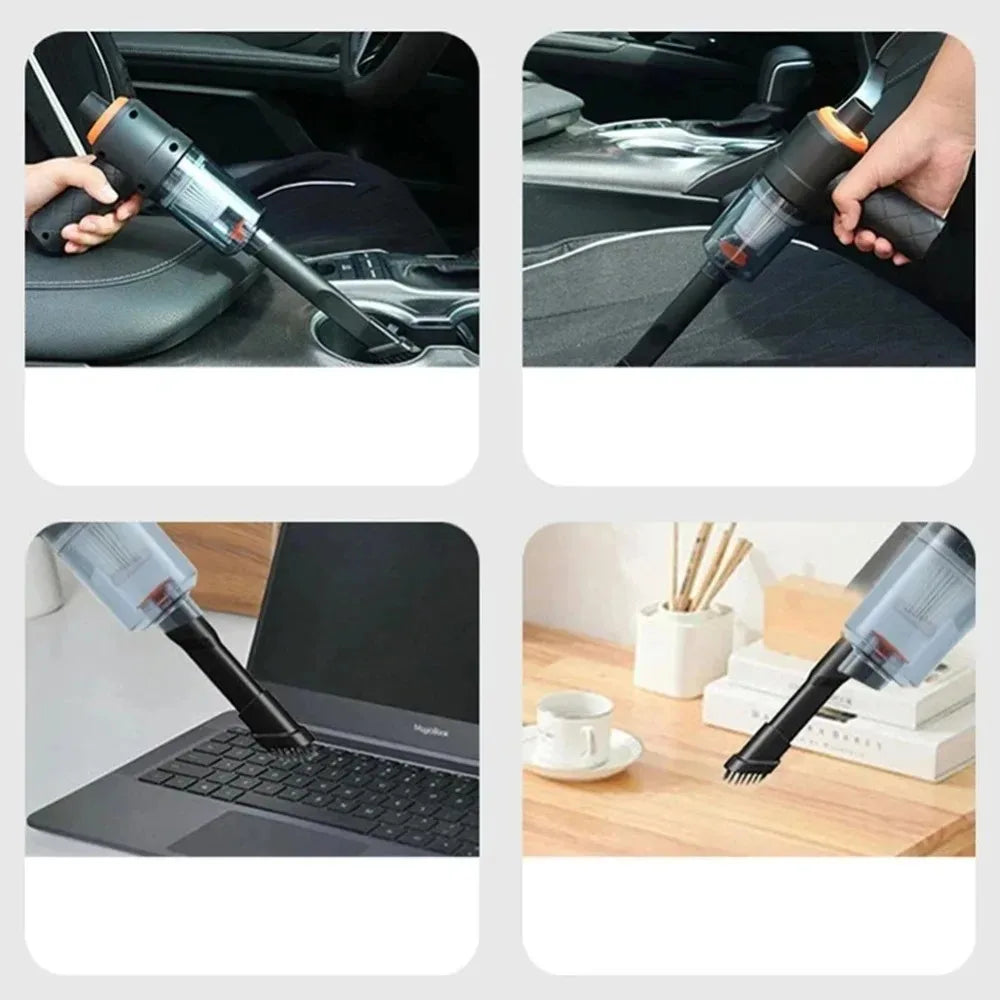 Powerful Suction Cordless Handheld Car Vacuum Cleaner 12V Portable Strong High Power Cleaning Tool for Auto Interior