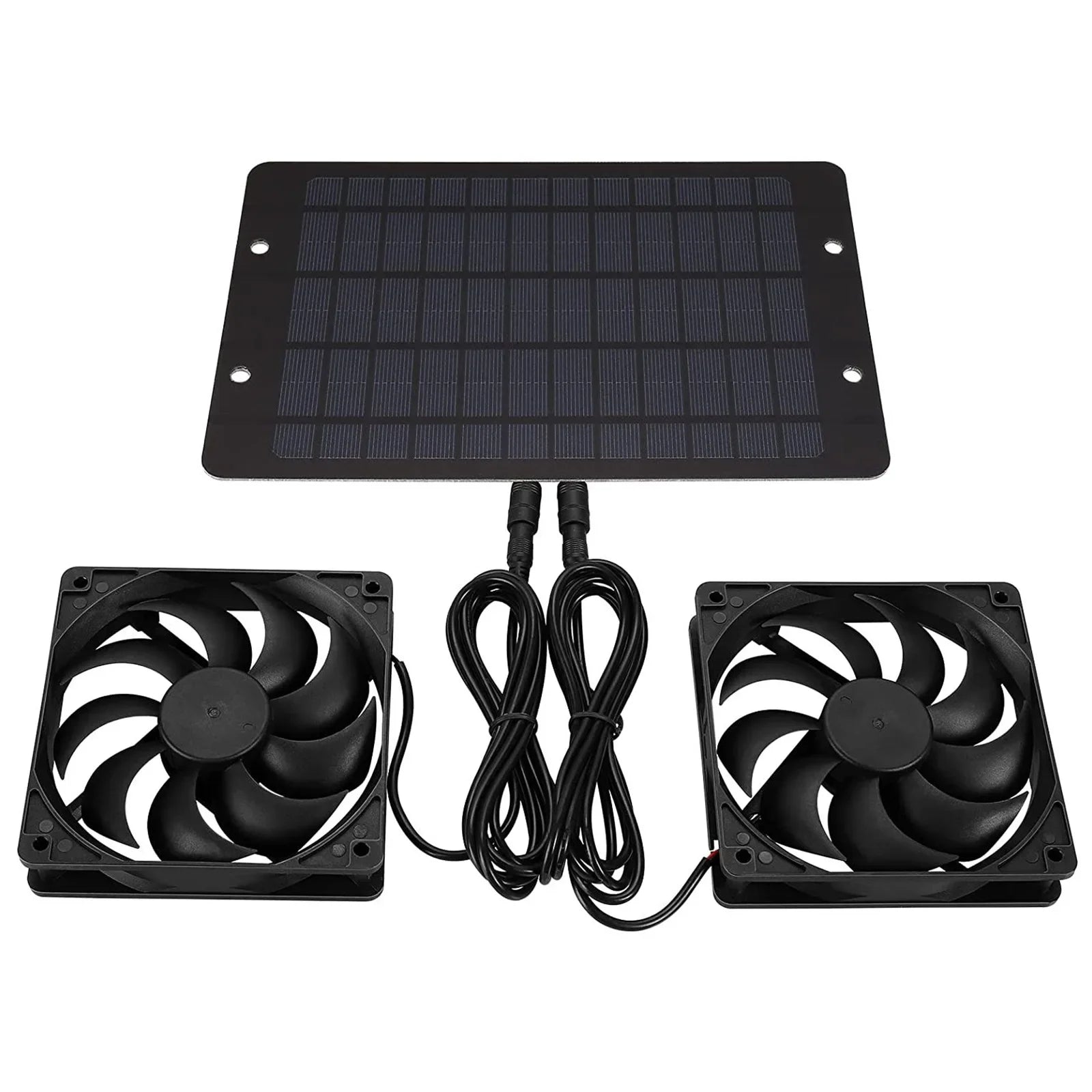 Solar Exhaust Fan  Mini Ventilator Solar Panel Powered Fan Air Extractor for Dog Chicken House RV Greenhouse Fan