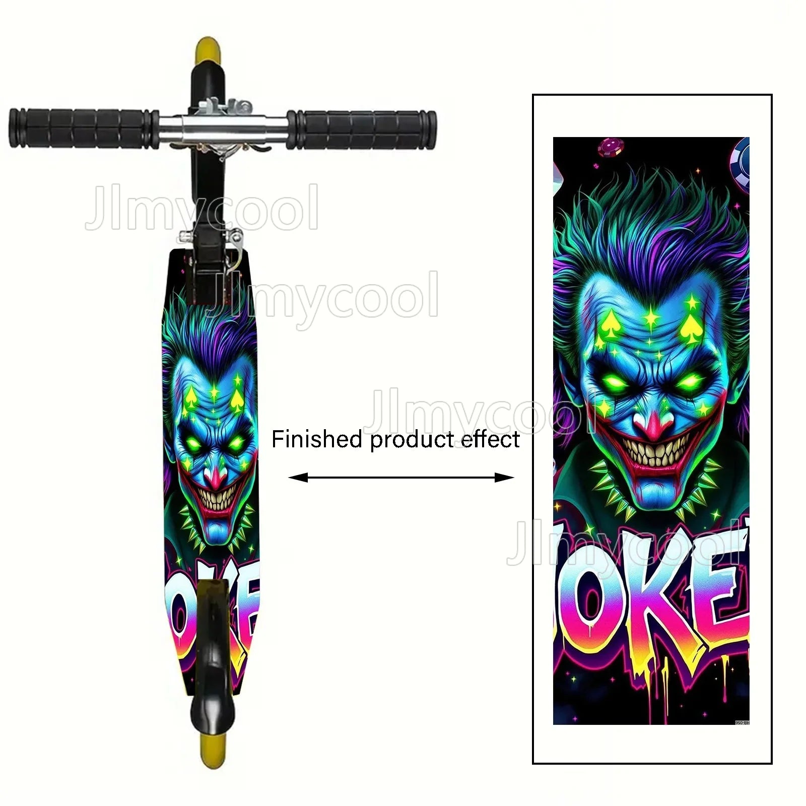 Anime Colourful Skateboard Sticker - Cool DIY for Electric Portable Folding Heavy-Duty Commuter City Bikes