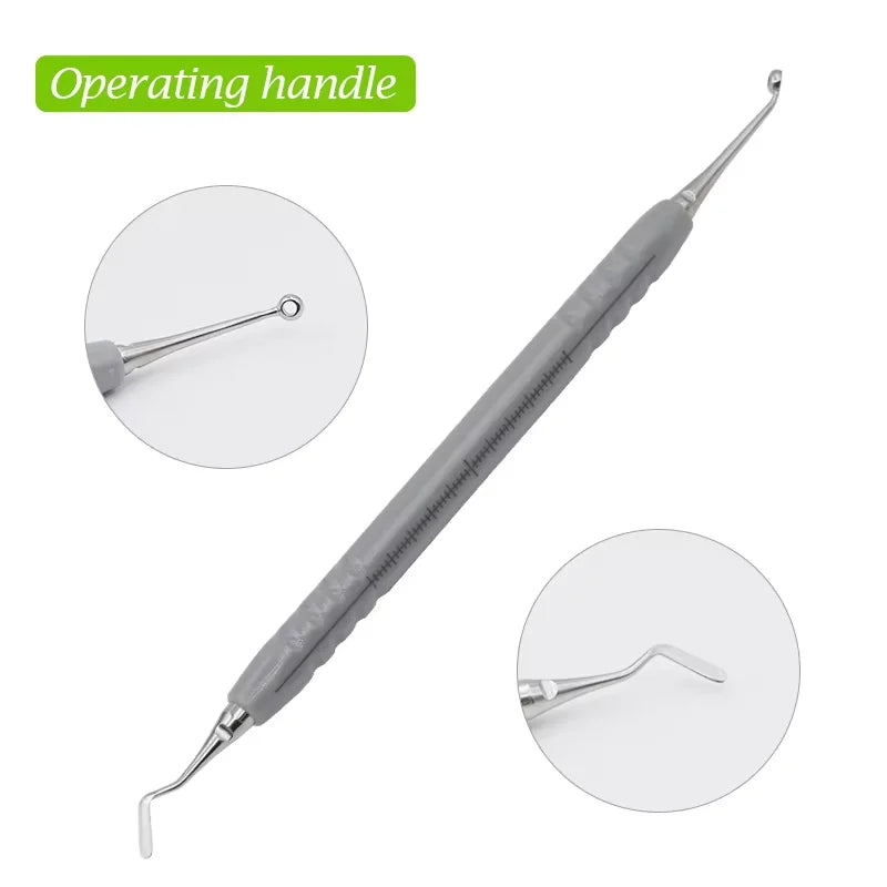 Dental Composite Kit with Foam Pad Molding Tools Handle Spatula for Light Cure Resin Teeth Whitening And Filling Materials