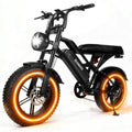 Eskute V100 Electric Motor, 1500W Peak 28MPH 48V13Ah Ebike, 16"x4" Fat Tire,  Dual Suspension E-Bike, 1 Year Warranty,UL28849