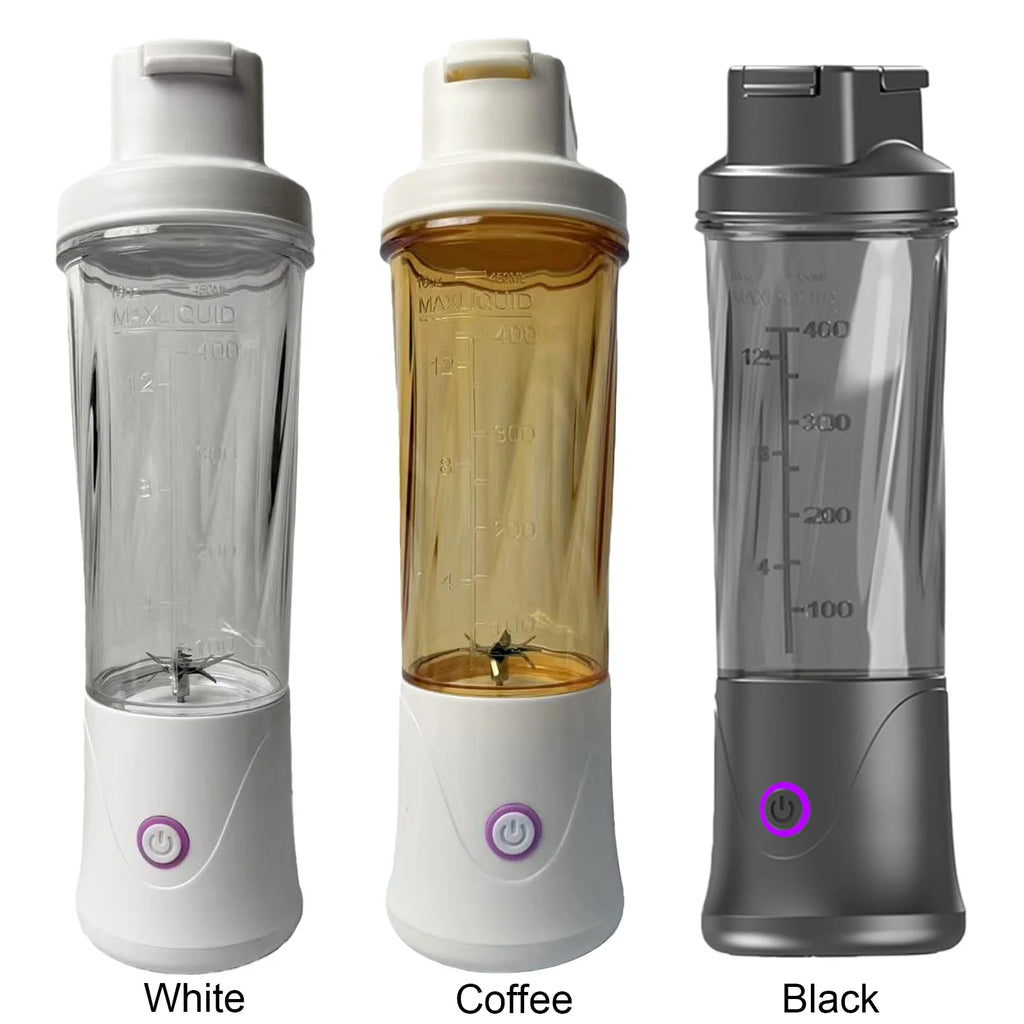Portable Blender for Shakes and Smoothies 450ML Cordless Small Personal Juicer USB-C Rechargeable Blender Cup for Picnic Office