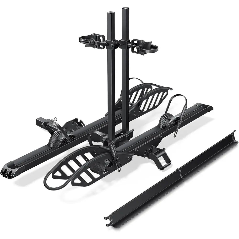 E-Bike Rack with p, Hitch 2 Bike Rack, 200 lbs acity Electric Bike Carrier, oldable Platorm Mount or Cars, Trucks, SUVs, Mini, U