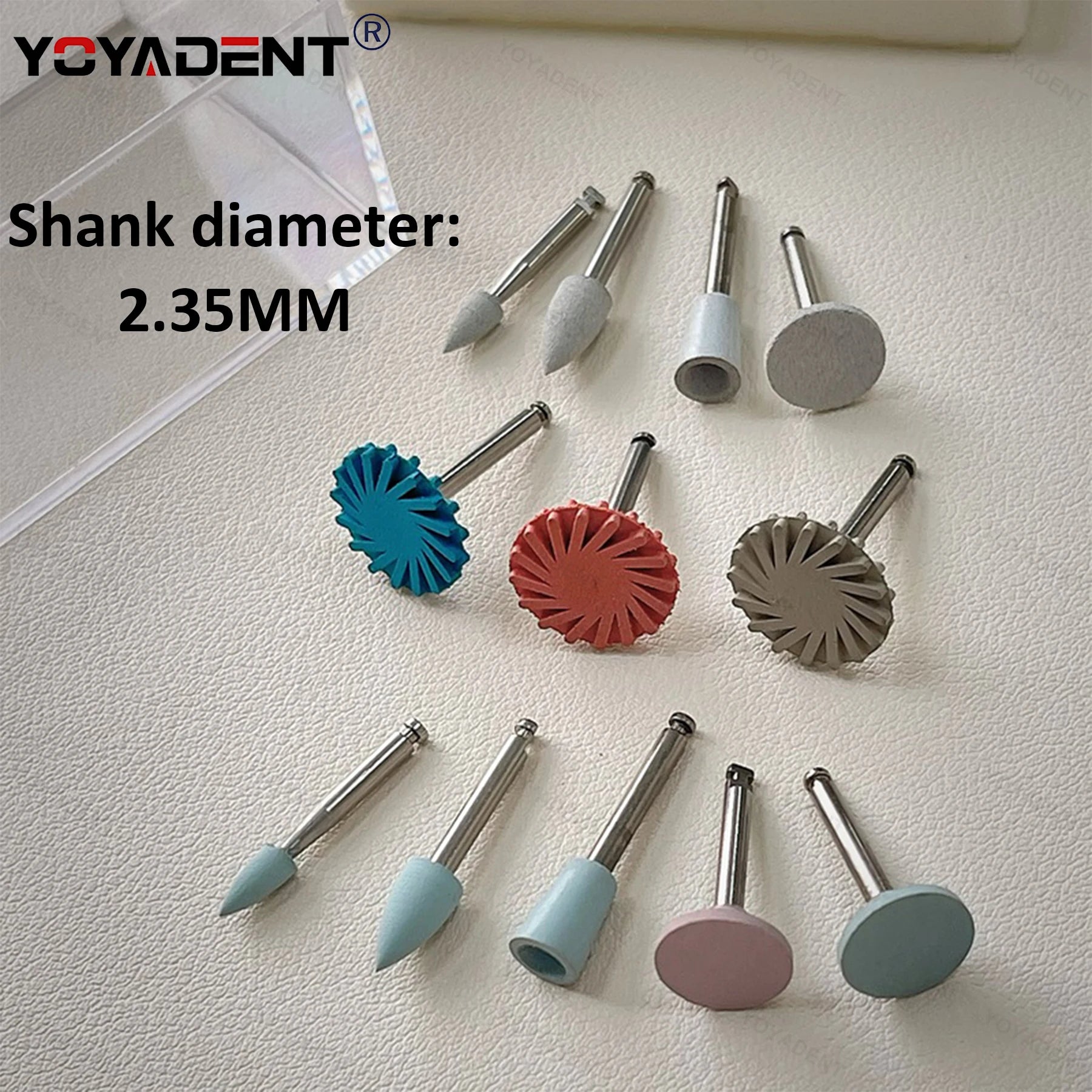 Dental Composite Polishing kit Rubber Diamond Resin Polishing Wheels 12 Piece Set Teeth Whitening Polishing Tools Dental Product