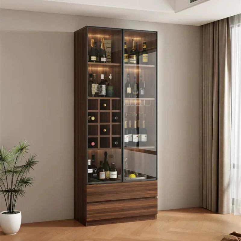 Home Living room glass display cabinets light luxury dining room storage locker wine cabinet modern pantry showcase furniture