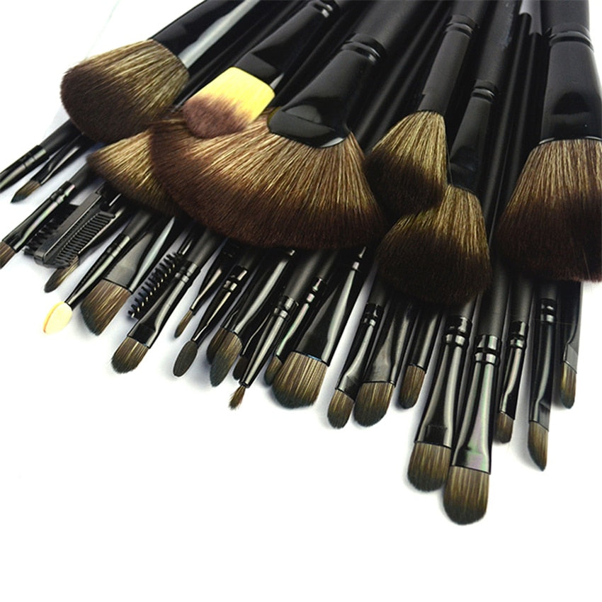 32pcs/set Black Professional Makeup Brushes Set Multifunction Makeup