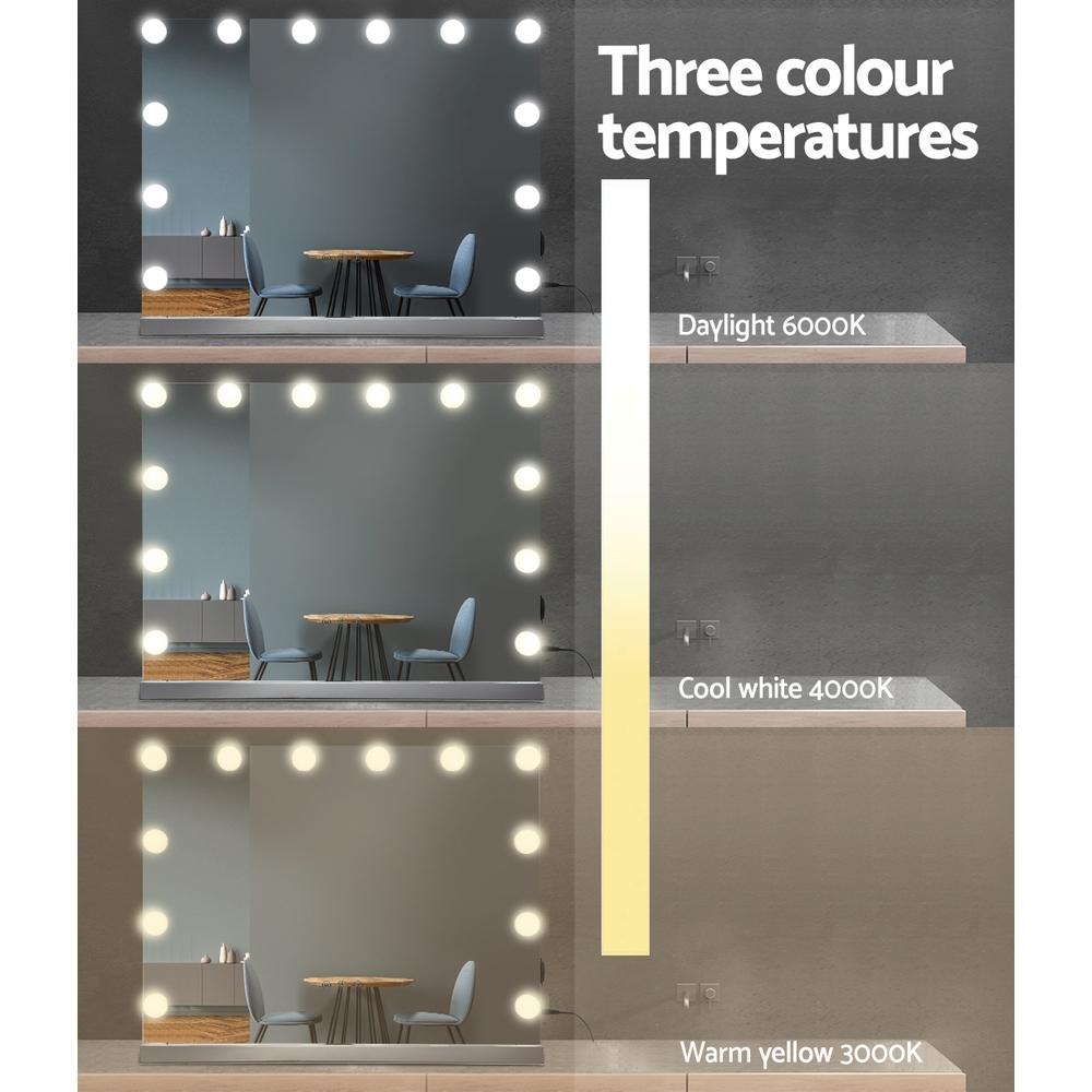 Embellir Makeup Mirror 58x46cm Hollywood Vanity with LED Light