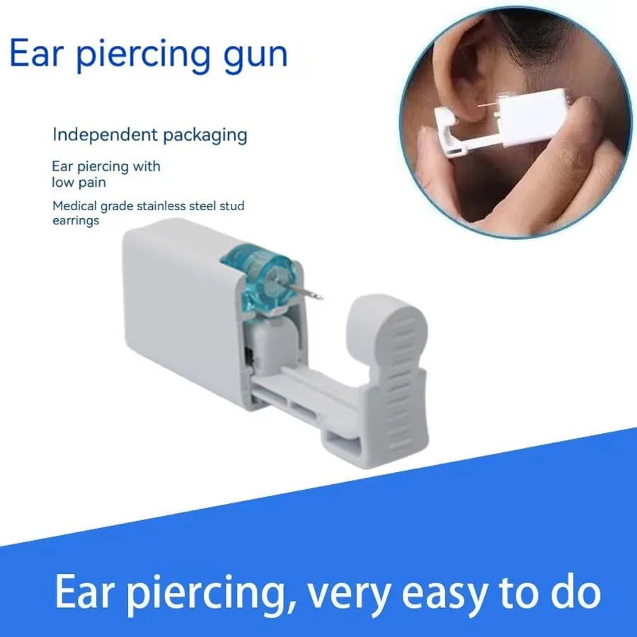 10pcs Asepsis Disposable Ear Piercing Gun-Safty Self Ear Piercing Kit