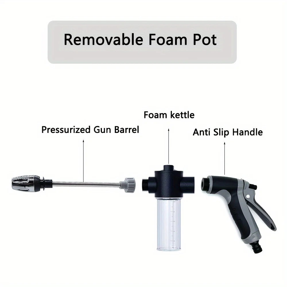 High-Pressure Car Washing Water Gun, External Cleaning Of RV, Foam