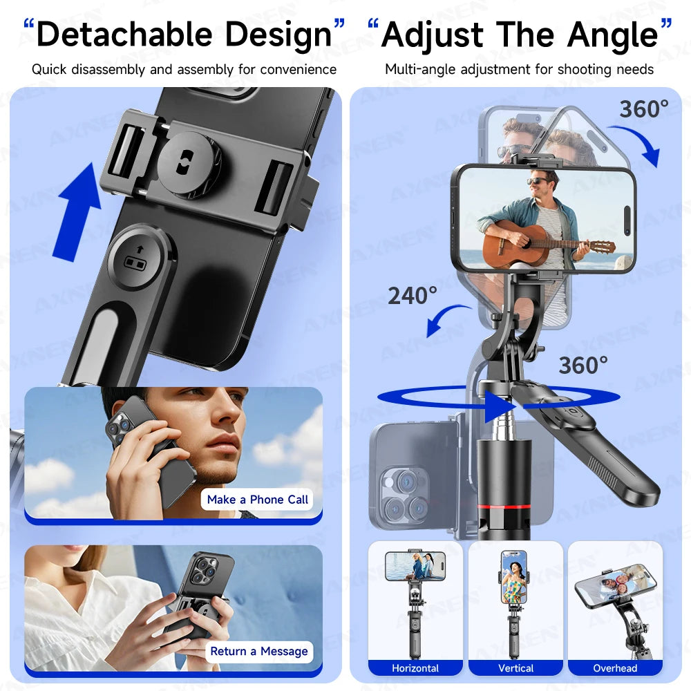F16 Selfie Stick Tripod with 1708mm Long 8-Section Pole, Bluetooth