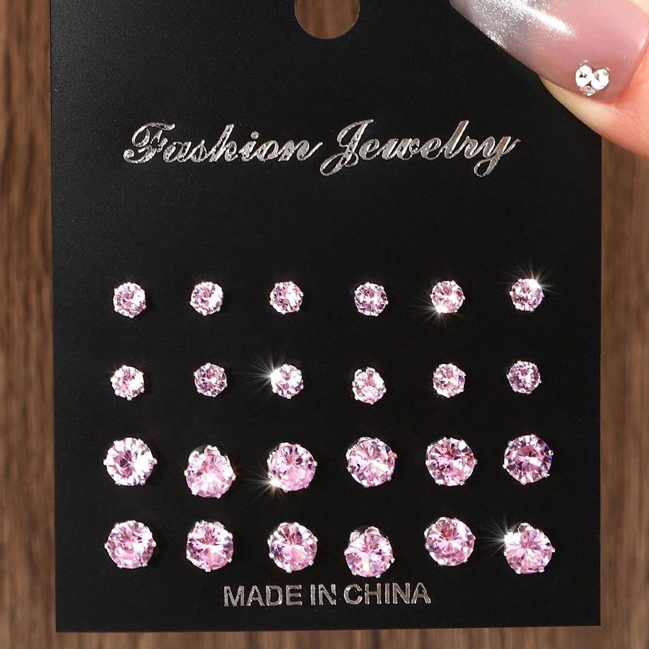 12 Pairs Of Luxurious, Simple, Shiny, And Caring Zirconia Decorative