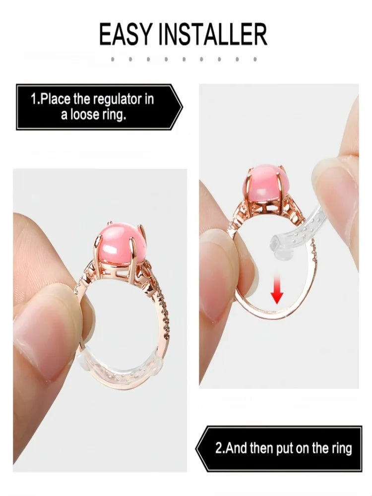 8PCS Invisible Soft Ring Spacers - DIY Ring Resizing Pads Jewelry