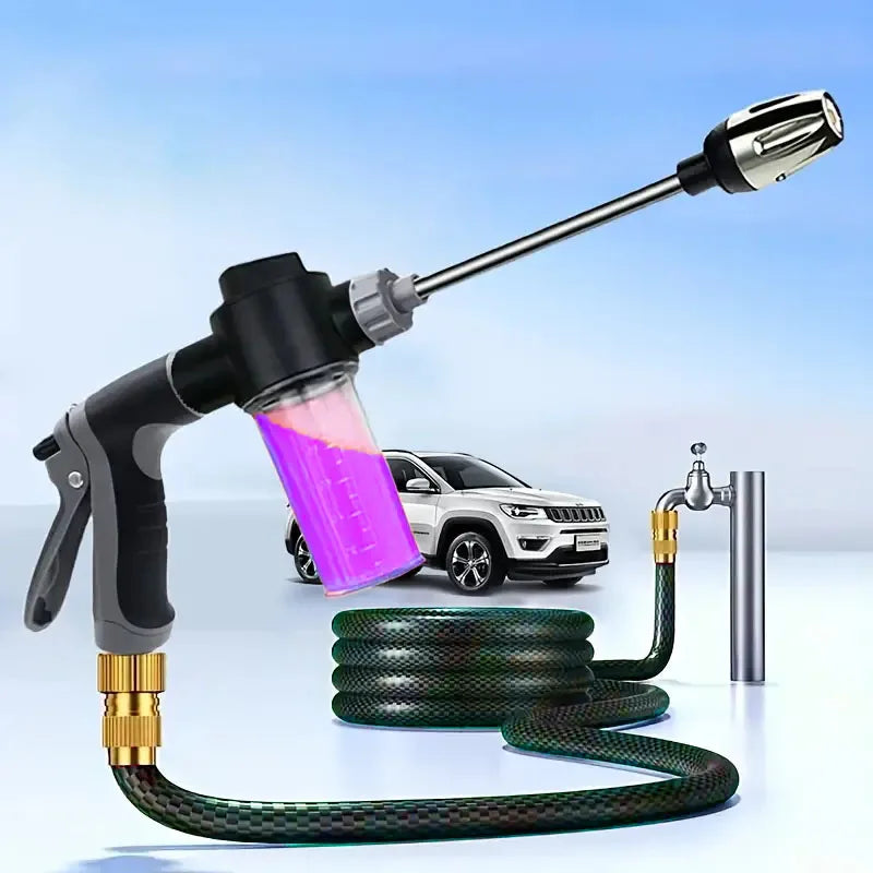 High Pressure Car Wash Water Gun Garden Water Pipe Nozzle,