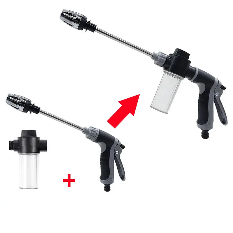 High Pressure Car Wash Water Gun Garden Water Pipe Nozzle,
