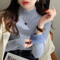 Women's Turtleneck Sweater Winter 2026 Retro with Velvet Lining