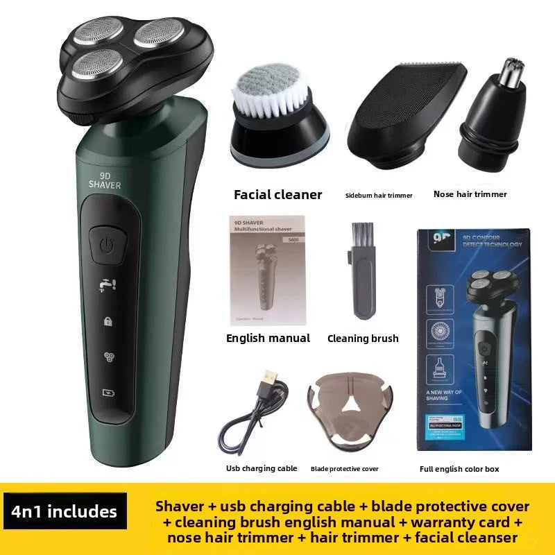 New 9D electric shaver USB car mounted high-power full body washing