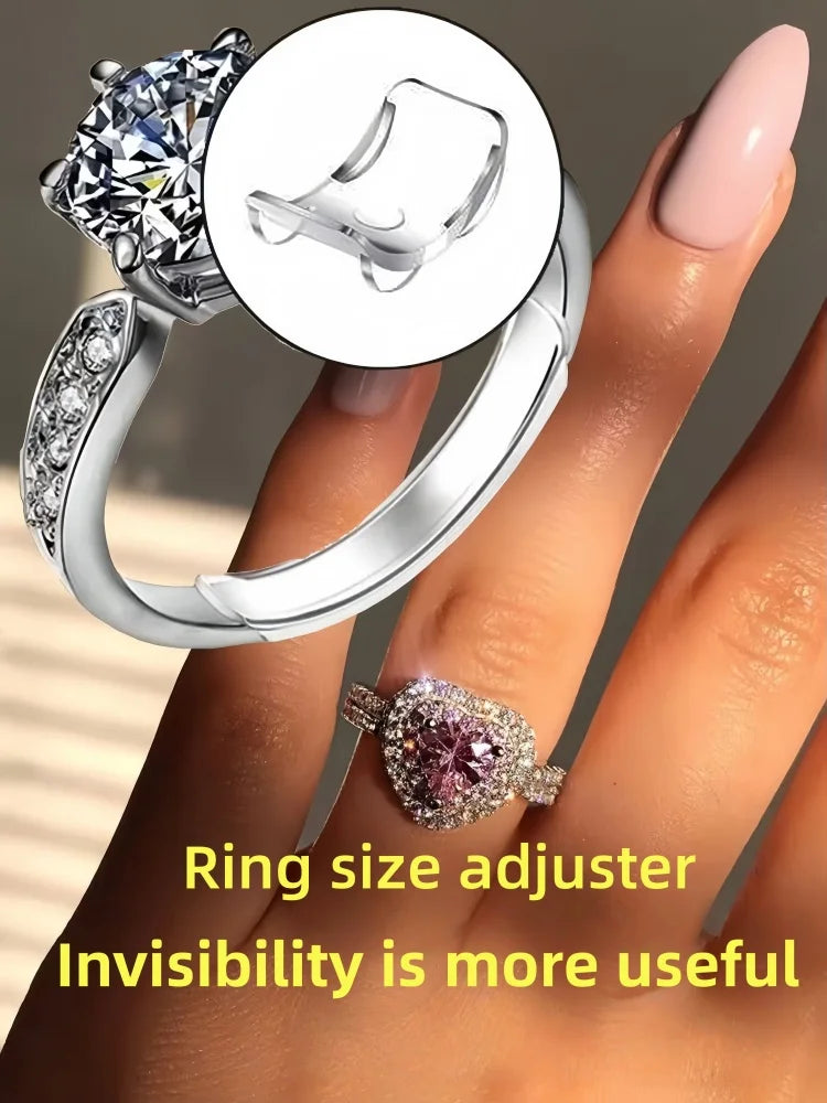 8PCS Invisible Soft Ring Spacers - DIY Ring Resizing Pads Jewelry