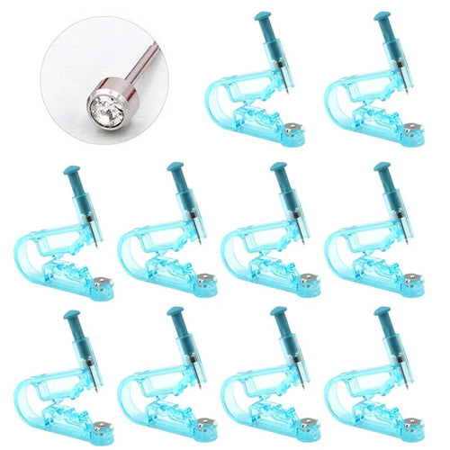 10pcs Asepsis Disposable Ear Piercing Gun-Safty Self Ear Piercing Kit