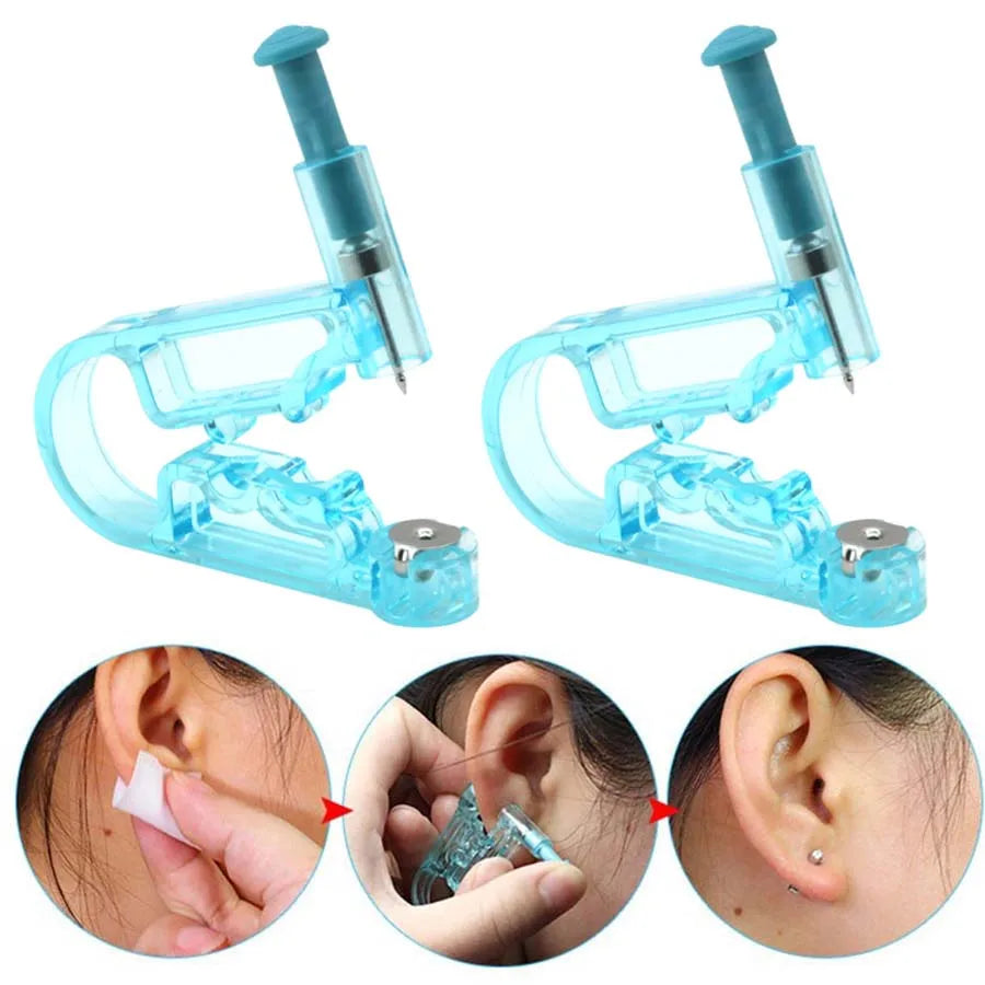 10pcs Asepsis Disposable Ear Piercing Gun-Safty Self Ear Piercing Kit