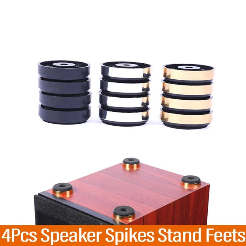 4pcs/set HIFI Audio Speaker Amplifier Anti-shock Absorber Feet Pads