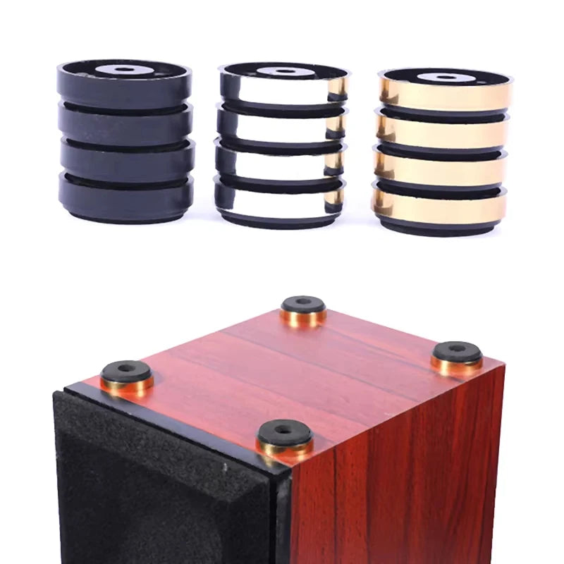 4pcs/set HIFI Audio Speaker Amplifier Anti-shock Absorber Feet Pads