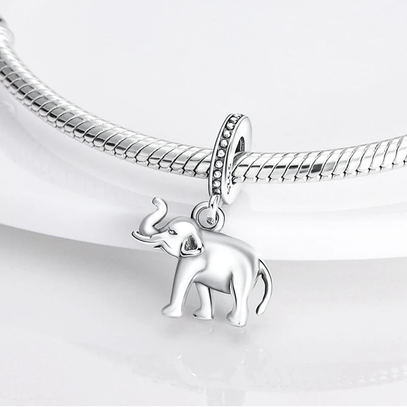 925 Sterling Silver Charms Beads Pendant Tree of Life Dog Elephant