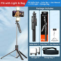 F16 Selfie Stick Tripod with 1708mm Long 8-Section Pole, Bluetooth