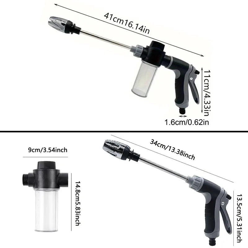 High Pressure Car Wash Water Gun Garden Water Pipe Nozzle,