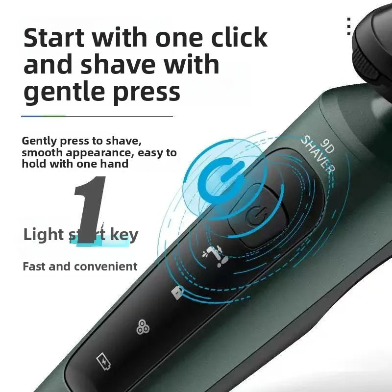 New 9D electric shaver USB car mounted high-power full body washing