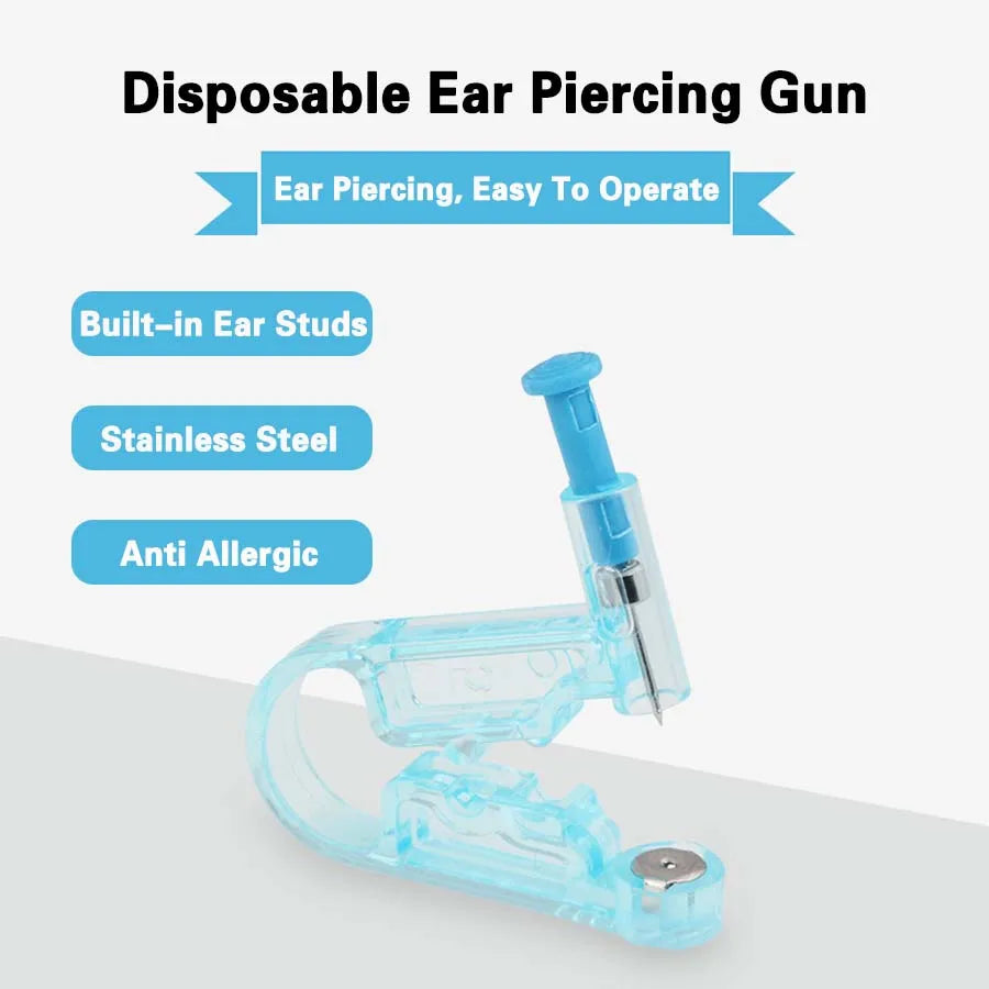 10pcs Asepsis Disposable Ear Piercing Gun-Safty Self Ear Piercing Kit