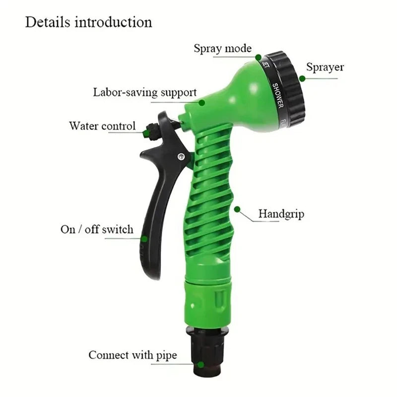 2024 Expandable Magic Hose, High-Pressure Car Wash, 7Water Spraying