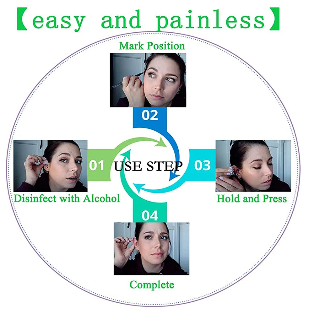 1-20Pcs/set Ear Piercing Gun Disposable Disinfect Safety Earring