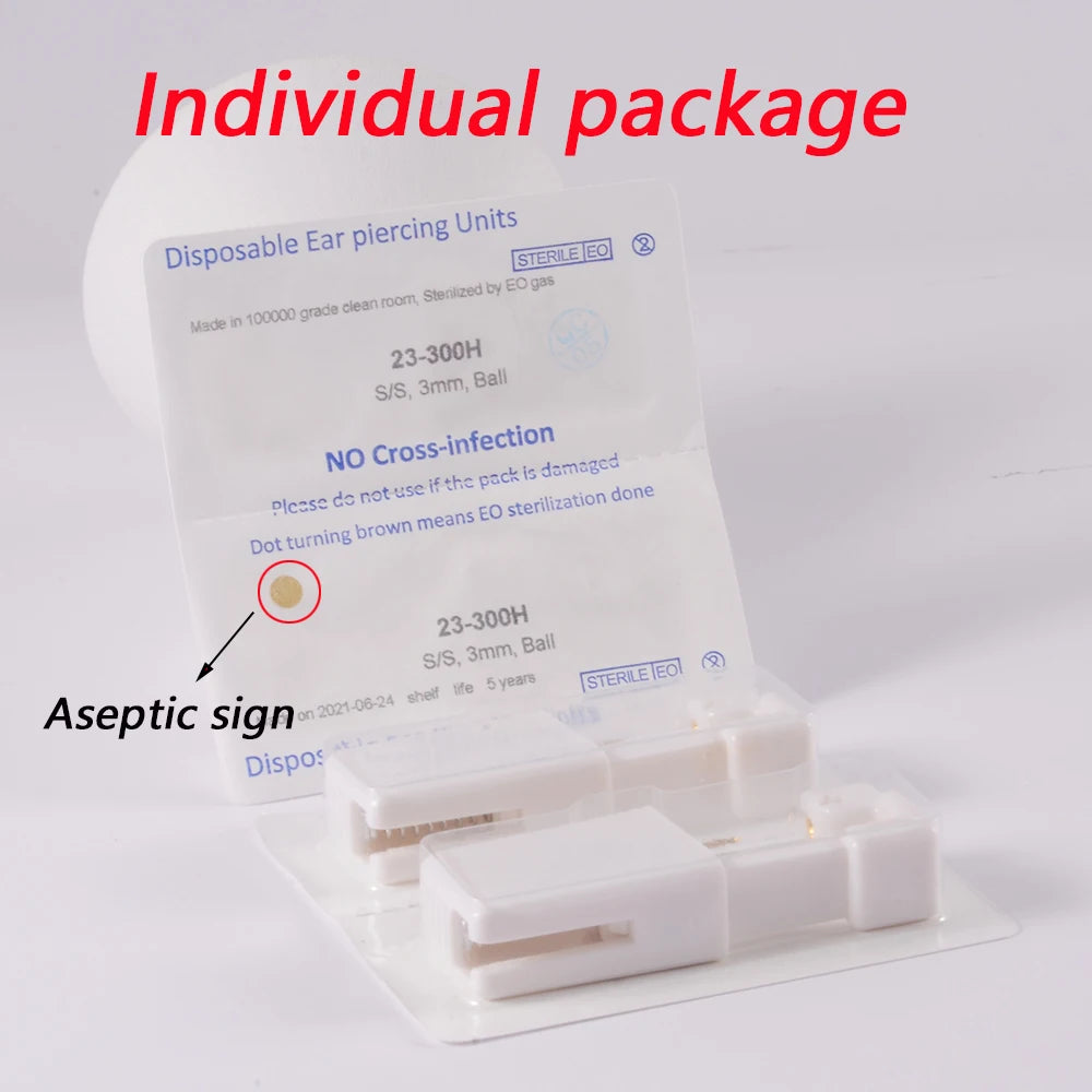 1-20Pcs/set Ear Piercing Gun Disposable Disinfect Safety Earring