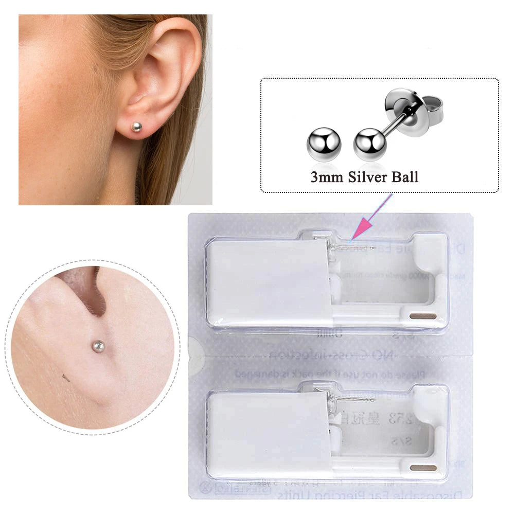 1-20Pcs/set Ear Piercing Gun Disposable Disinfect Safety Earring