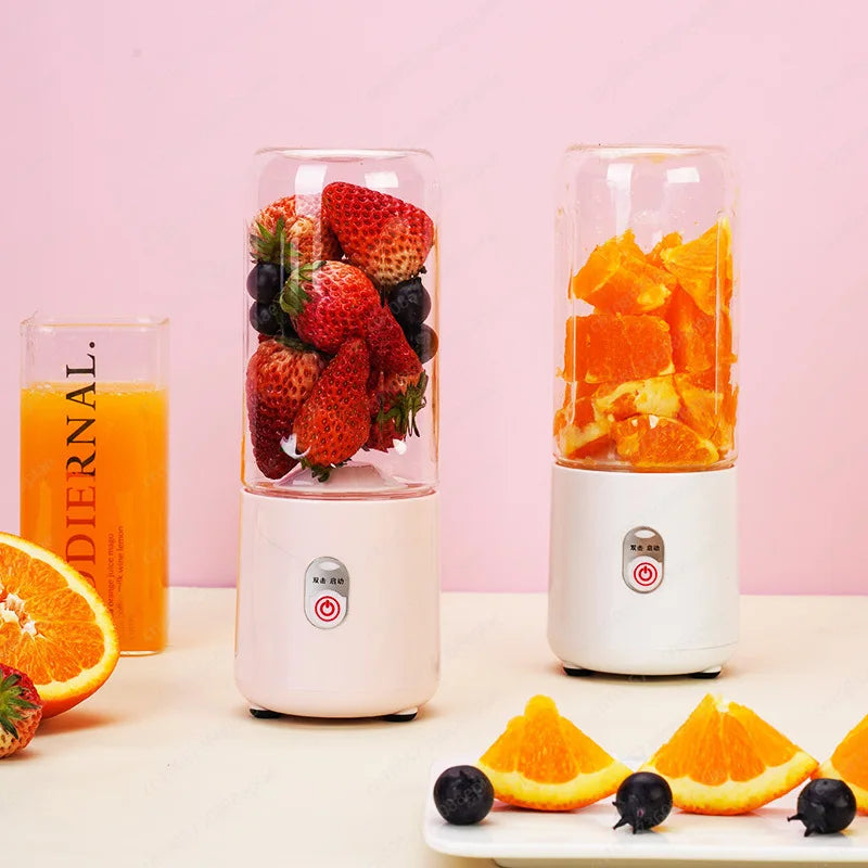 Portable USB Rechargeable Blender Cup, Mini Personal Smoothie Maker for Juice Shakes, Travel Home Use, Gift Idea