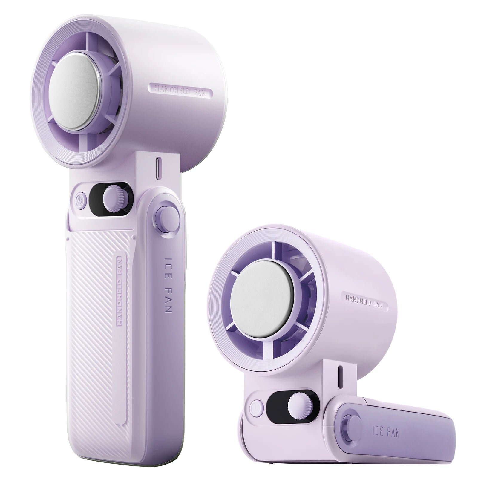 Eary Portable Handheld Mini Fan Foldable Neck Hanging 6000mAh 1-199 Speeds Wind USB Rechargeable Type-C Pocket Fan with Lanyard