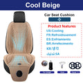 Car Air Condition 2-in-1Cool Seat Cushion Ventilation Heated Seat Backrest Inhaling External Fan Blow Easy To Install Seat Pad