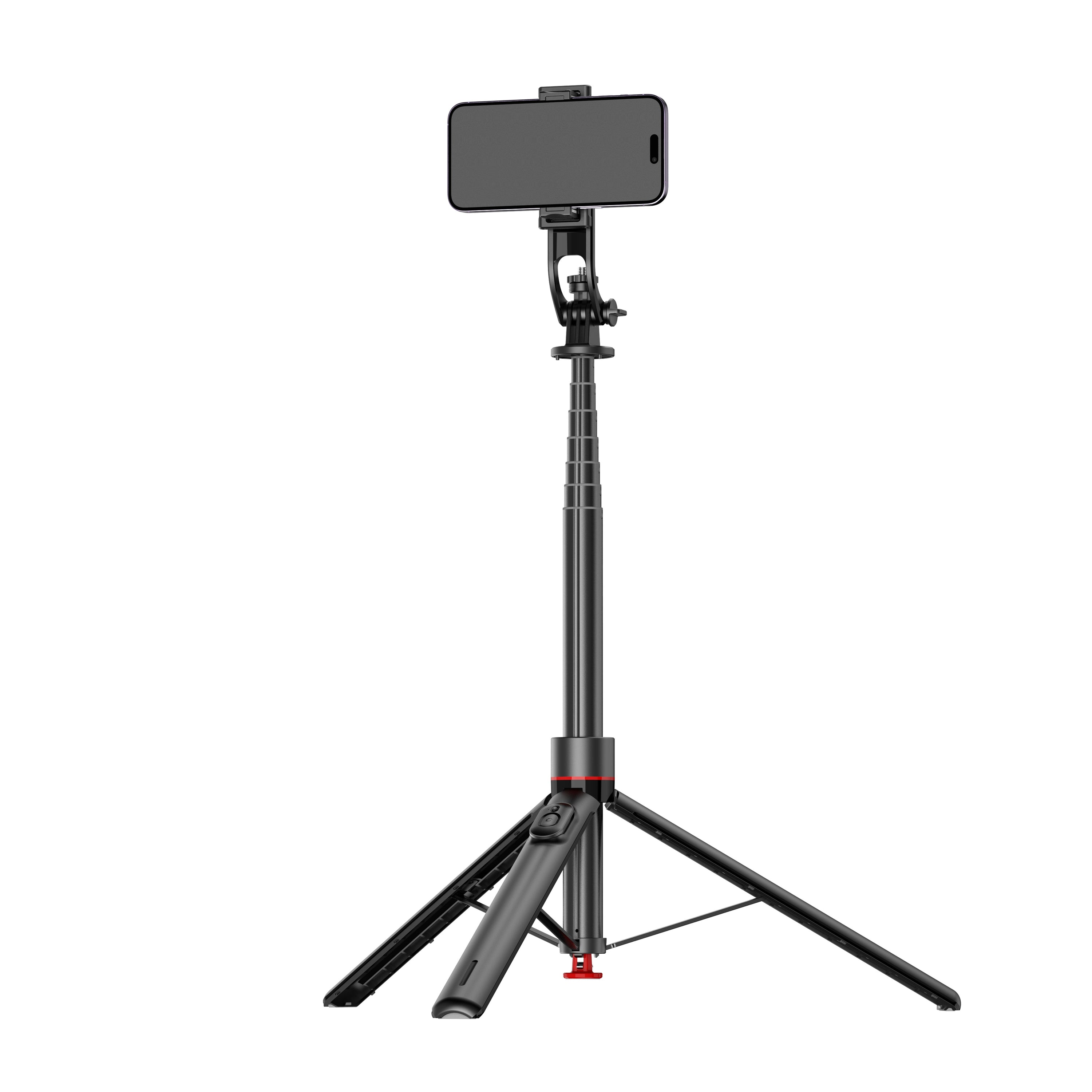 Selfie Stick Tripod With Fill Light, Extendable Phone Stand With