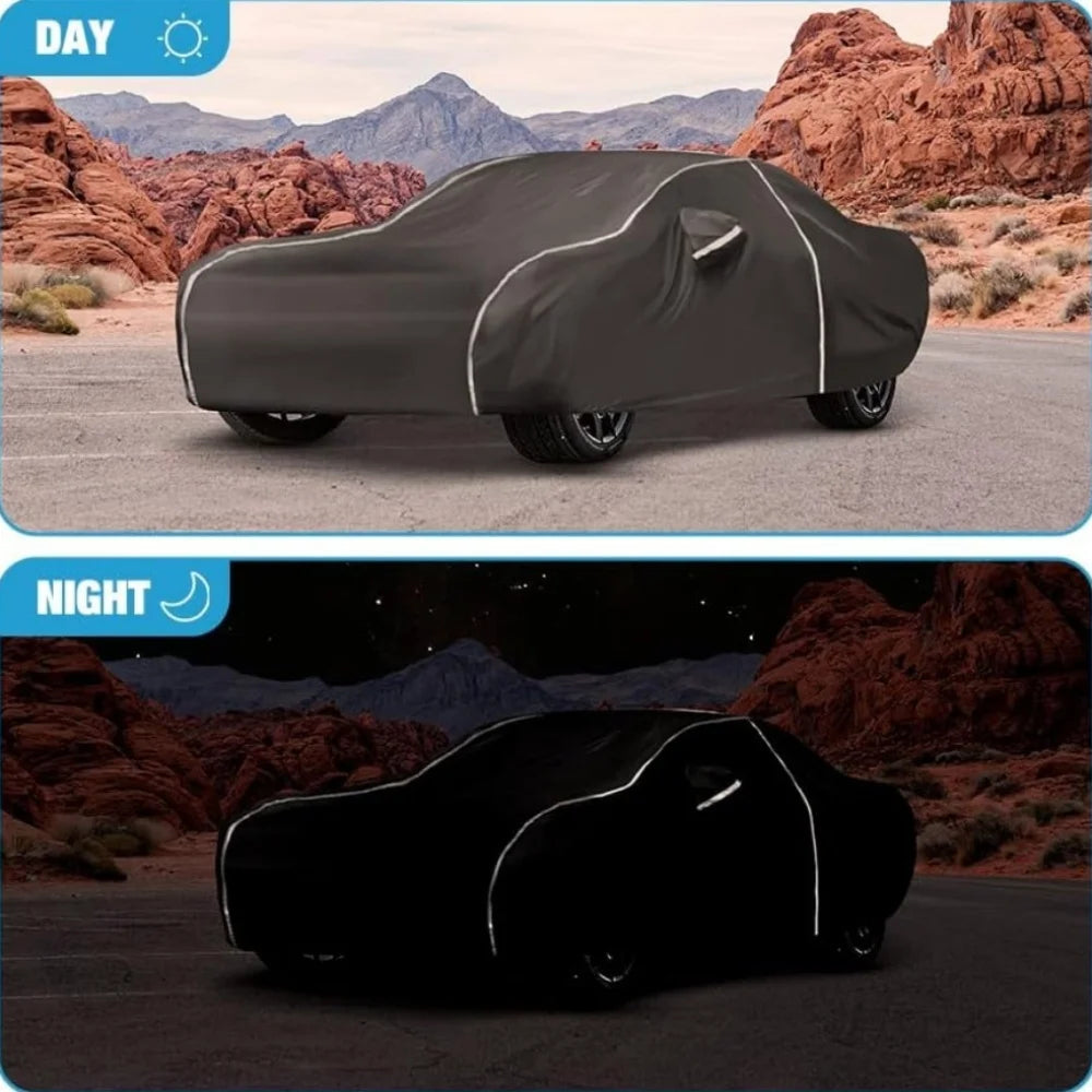 Waterproof Car Cover Compatible for Dodge Challenger R/T, for SRT, T/A, SXT, Hellcat 2008-2024 All Weather 6 Layers Full Car