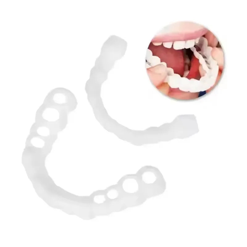 Teeth Veneers Whitening Dentures Braces Temporary False Teeth Cover Perfect Smile Comfortable Fit Denture Kit
