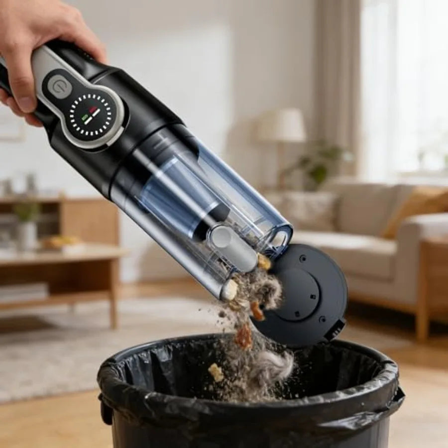 Cordless Handheld Car Vacuum Cleaner for Car Interior Strong Suction Portable Vacuum for Pet Hair and Quick Home Cleaning Recha